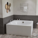 ANZZI FT-AZ599 Abyss 59" Freestanding Bathtub in White