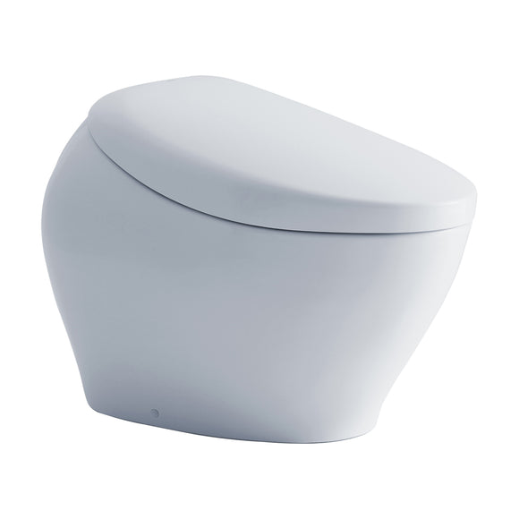 TOTO NEOREST NX1 Dual Flush 1.0 or 0.8 GPF Toilet with Integrated Bidet Seat, EWATER+ - Cotton White - MS902CUMFG#01