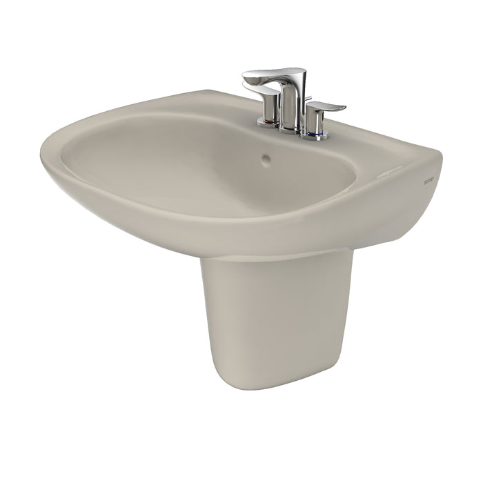 TOTO LHT242.4G#03 Prominence Oval Wall-Mount Bathroom Sink Shroud for 4 Inch Center Faucets, Bone