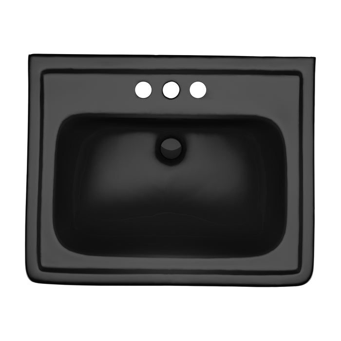 TOTO LPT532.4N#51 Promenade 24" x 19-1/4" Rectangular Pedestal Bathroom Sink, Ebony