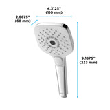 TOTO TBW02015U4#PN G Series 1.75 GPM Multifunction 4" Square Handshower in Polished Nickel