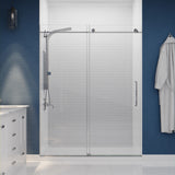 ANZZI SP-AZ078BS Aura 2-Jetted Shower Panel with Heavy Rain Shower & Spray Wand in Brushed Steel