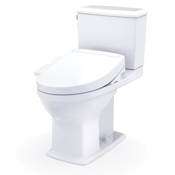 TOTO MW4943346CEMFG#01 Connelly Elongated Dual Flush Universal Height Toilet with Washlet S2 Bidet Seat
