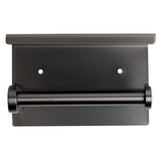 ALFI Brand ABTPP66-BB Brushed Black PVD Stainless Steel Toilet Paper Holder with Shelf