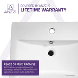 ANZZI LS-AZ130 Vitruvius Series Ceramic Vessel Sink in White