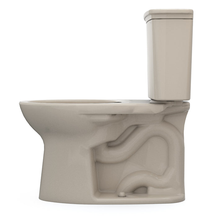 TOTO CST786CEG#03 Drake Transitional Two-Piece Elongated 1.28 GPF Toilet with CeFiONtect, Bone