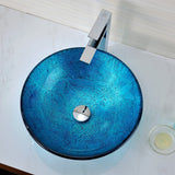 ANZZI LS-AZ047 Accent Series Deco-Glass Vessel Sink in Blue Ice