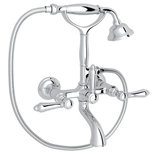 House of Rohl A1401LMAPC Exposed Wall Mount Tub Filler with Handshower