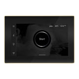 Mr.Steam XDream 7500-Watt Steam Generator with iSteamX Control and Aroma Glass Steamhead in Black Polished Brass