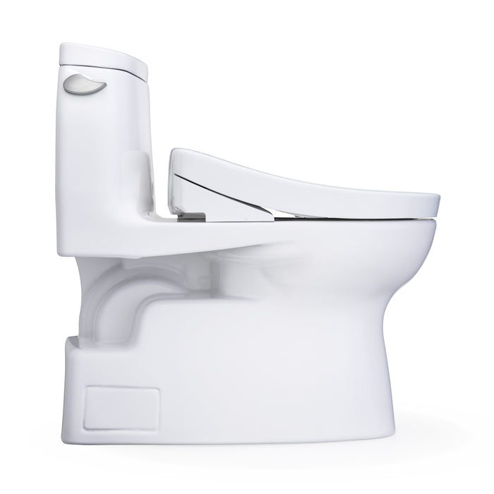 TOTO MW6143446CEFG#01 Carlyle II One-Piece Elongated Universal Height Toilet with Washlet+ S5 Bidet Seat