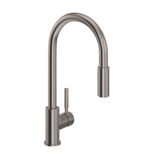 House of Rohl R7520STN Lux Side Handle Stainless Steel Pulldown Kitchen Faucet