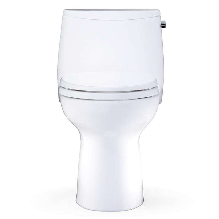 TOTO MS608114CEFRG#01 UltraMax One-Piece Elongated 1.28 GPF Universal Height Toilet with Right-Hand Trip Lever and Seat
