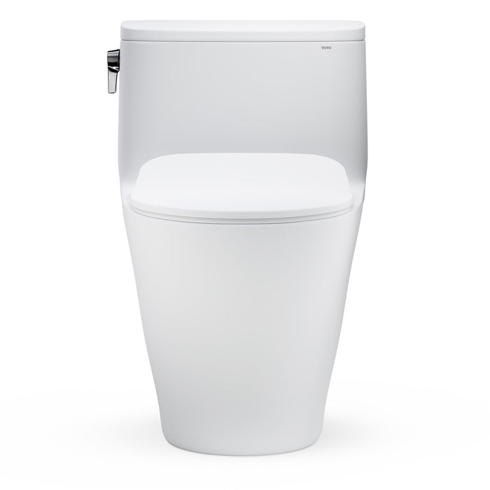 TOTO MS642234CEFG#MW Nexus One-Piece Elongated Toilet with a Slim SoftClose Seat, Matte White