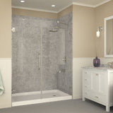 ANZZI SB-AZ04RD Tier 36 x 60" Right Drain Single Threshold Shower Base in White