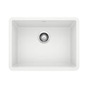 Blanco 522414 Precis SILGRANIT 24" Single Bowl Undermount Kitchen Sink - White
