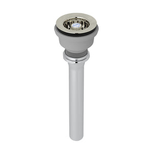 Rohl 9664PN Shaws Manual Mini Basket Strainer Pull Knob and Reducing Flanged Tailpiece