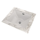 TOTO LT624G#11 Legato Rectangular Undermount Bathroom Sink with CEFIONTECT, Colonial White