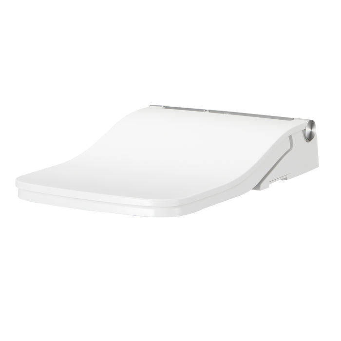 TOTO SW4549AT60N#01 SW WASHLET+ Ready Square Bidet Toilet Seat with Auto Flush Cotton White