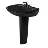 TOTO LPT242.4#51 Prominence Oval Pedestal Bathroom Sink for 4" Center Faucets, Ebony