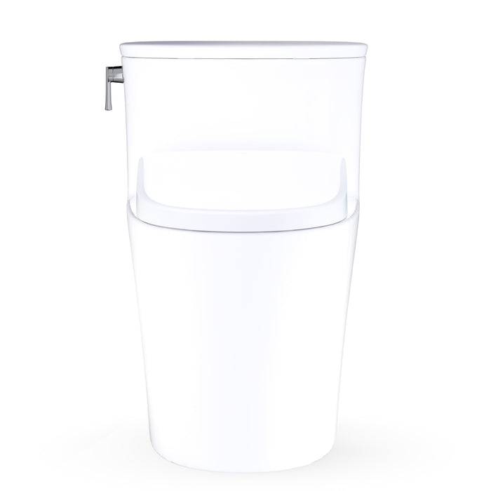 TOTO MW6864726CUFGA#01 Aurora 1G WASHLET+ S7 One-Piece Elongated 1.0 GPF Auto Flush Universal Height Toilet