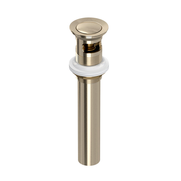 House of Rohl 0127DOFSTN Push Drain with Overflow