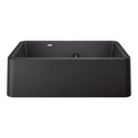 Blanco 402322 Ikon SILGRANIT 33" Double Bowl Apron-Front Farmhouse Sink with Low Divide - Anthracite