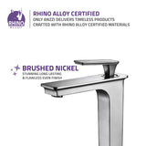 ANZZI L-AZ121BN Saunter Single Hole Single-Handle Vessel Bathroom Faucet in Brushed Nickel