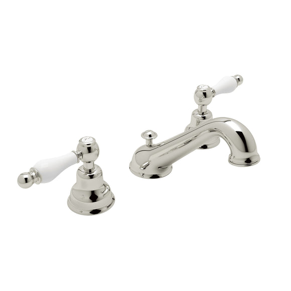 House of Rohl AC102OP-PN-2 Arcana C-Spout Widespread Bathroom Faucet