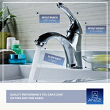 ANZZI L-AZ011 Clavier Series Single Hole Single-Handle Mid-Arc Bathroom Faucet in Polished Chrome