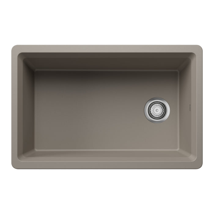 Blanco 443307 Inteos SILGRANIT 30" Single Bowl Undermount Workstation Kitchen Sink - Truffle
