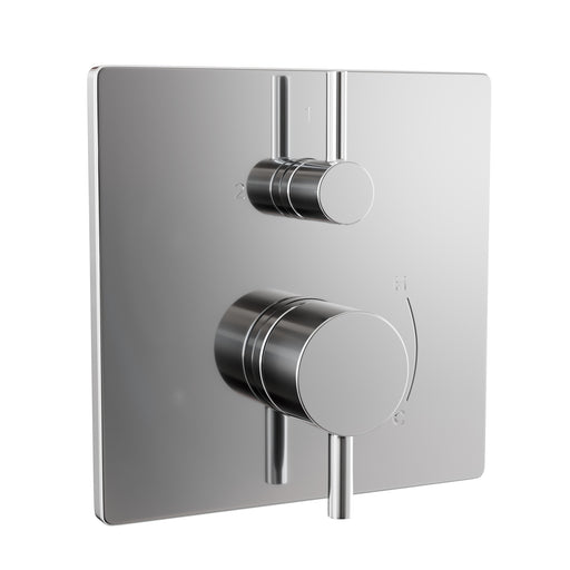 TOTO Square Pressure Balance Valve with Diverter Trim, Polished Chrome - TBV02802U#CP