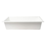 ALFI Brand AB3418SBUM-W White 33" Granite Composite Workstation Single Bowl Undermount Sink