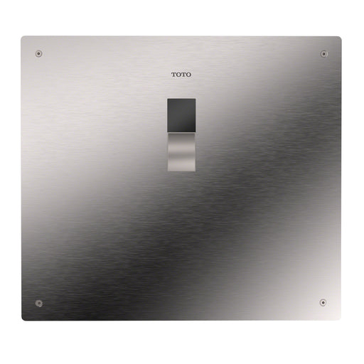TOTO ECOPOWER touchless 0.125 GPF urinal flushometer valve for top-spud in Stainless Steel finish. Engineered with 14x12 cover plate.