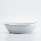 TOTO LT477G#01 Kiwami Asymmetrical Vessel Bathroom Sink with CEFIONTECT, Cotton White