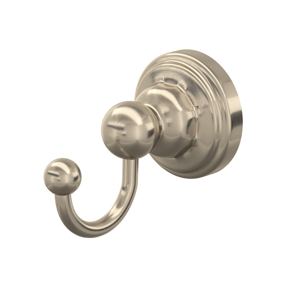 Rohl U.6921STN Perrin and Rowe Edwardian Wall Mount Single Robe Hook