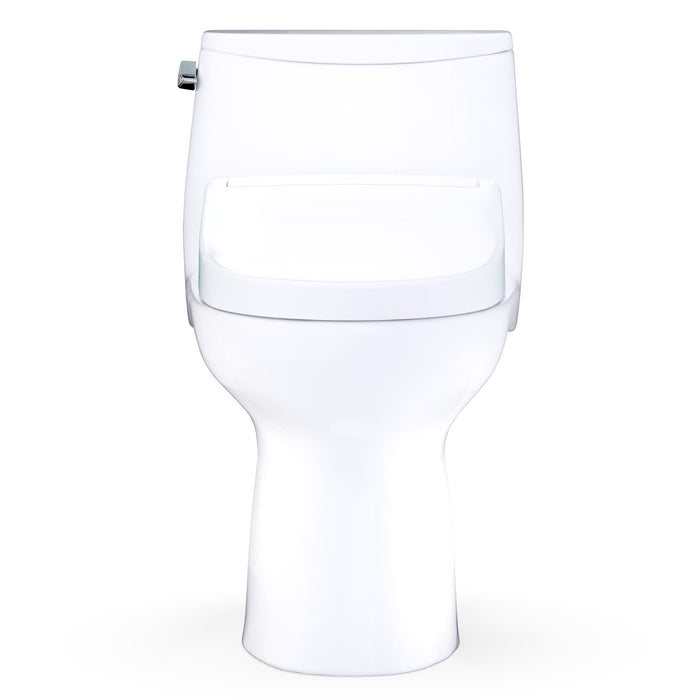TOTO MW6083446CEFG#01 UltraMax WASHLET+ S5 One-Piece Elongated 1.28 GPF Universal Height Toilet in Cotton White