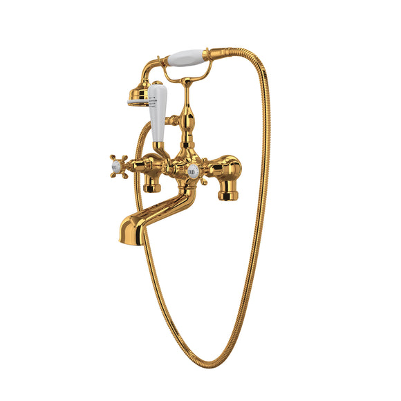 Rohl U.3541X-EG Perrin and Rowe Exposed Tub Filler with Handshower