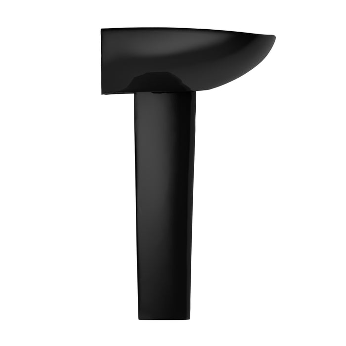 TOTO LPT242.8#51 Prominence Oval Basin Pedestal Bathroom Sink for 8 inch Center Faucets, Ebony