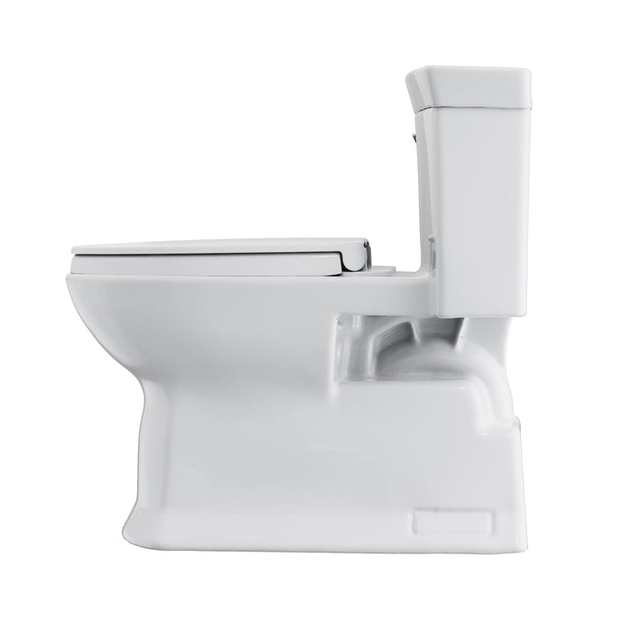 TOTO MS964124CEFG#01 Soiree One Piece Elongated 1.28 GPF Universal Height Skirted Toilet