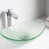 ANZZI LS-AZ8128 Craft Series Deco-Glass Vessel Sink in Lustrous Frosted