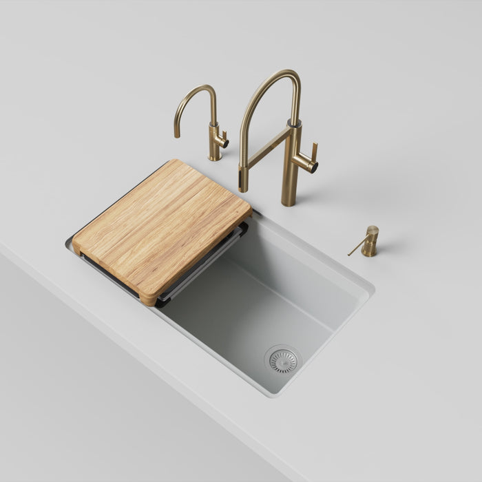 Blanco 443314 Inteos SILGRANIT 33" Single Bowl Undermount Workstation Kitchen Sink - White