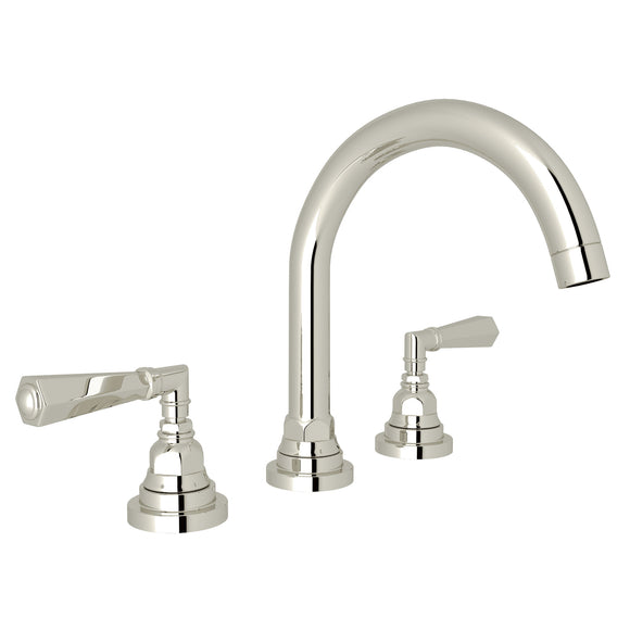 House of Rohl A2328LMPN-2 San Giovanni C-Spout Widespread Bathroom Faucet