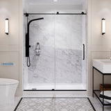 ANZZI SB-AZ101L ALEXANDER 60" x 30" Left Drain Shower Base in White