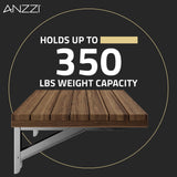 ANZZI AC-AZ205 Goreme 24" Teak Wall Mounted Shower Seat