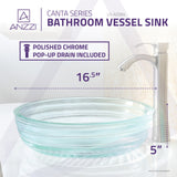 ANZZI LS-AZ064 Canta Series Deco-Glass Vessel Sink in Lustrous Translucent Crystal