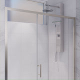 ANZZI SD-AZ052-01BN Halberd 48" x 72" Framed Shower Door in Brushed Nickel