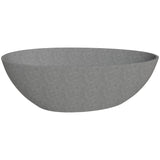 ALFI Brand ABCO72TUB 72" Solid Concrete Tear Drop Freestanding Bathtub