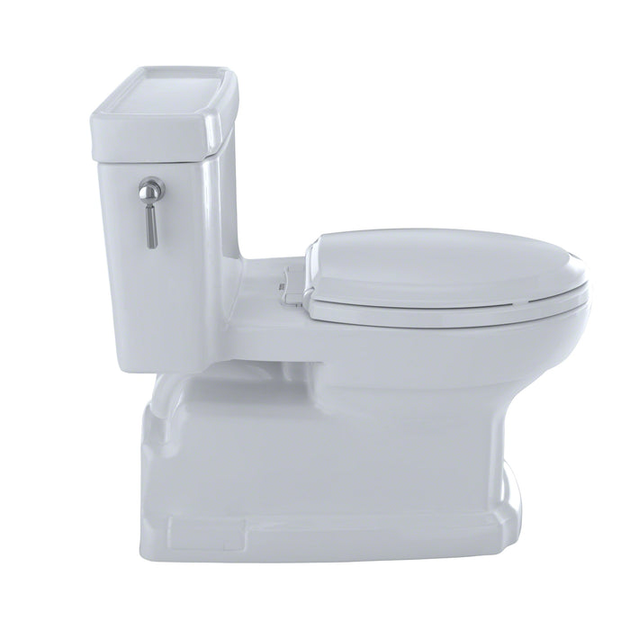 TOTO MS974224CEFG#01 Eco Guinevere Elongated Universal Height Skirted Toilet with SoftClose Seat, Cotton White