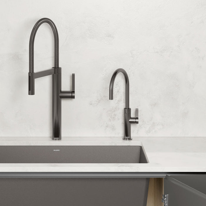 Blanco 527492 Culina II High Arc Beverage Faucet - RO Compatible - Satin Dark Steel