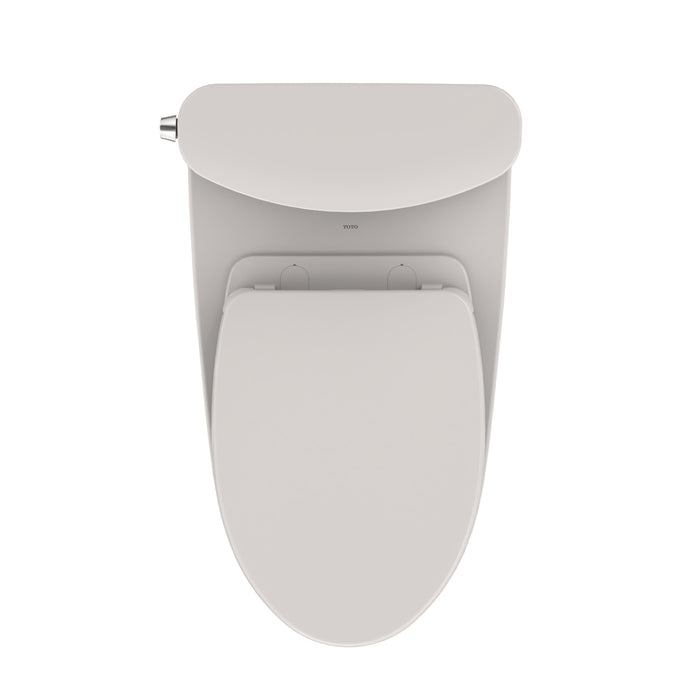 TOTO MS442124CUFG#11 Nexus 1G Elongated Universal Height Toilet with SoftClose Seat, Colonial White